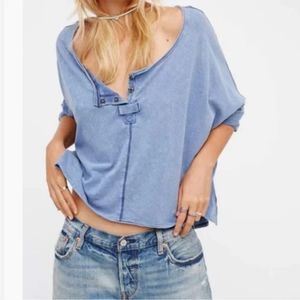 We the Free First Base Acid Wash Henley